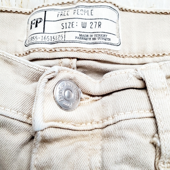 Free People khaki denim skinny jeans - Picture 9 of 9